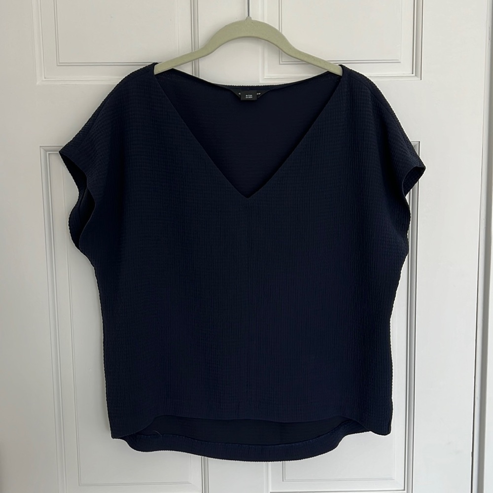 Club Monaco Navy Blouse